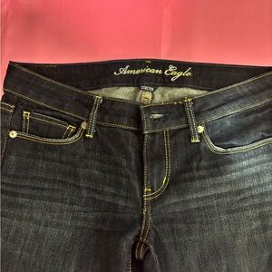 American Eagle Outfitters Women's Dark Blue Jeans
